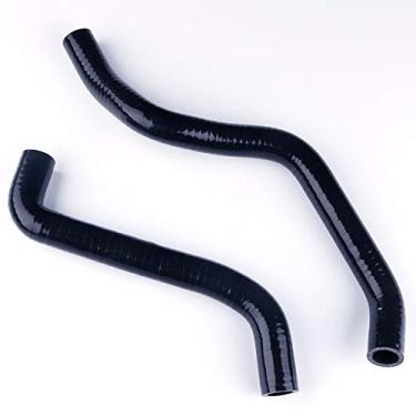 Imagem de LUXERAD Mangueira de silicone de arrefecimento off-road de desempenho de 3 camadas 4,5 mm para Yamaha YZF600R 2003 2004 (preto)