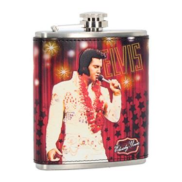 Imagem de Nemesis Now Garrafa Elvis Hip Flask 200 ml, vermelha