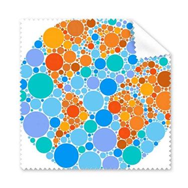Imagem de Pano de limpeza de tela de telefone com mapa mundial laranja azul 5 peças