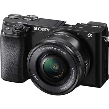 Imagem de Câmera Sony Alpha A6100 com Lente 16-50mm Mirrorless 4K de 24MP com Sensor APS-C