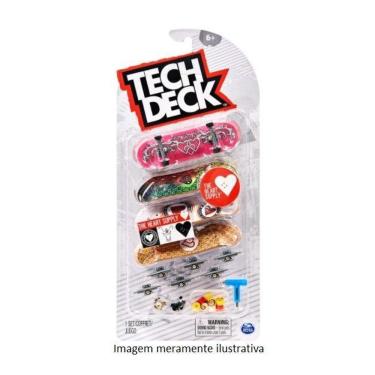 Imagem de Tech Deck Kit 4 Skate De Dedo The Heart Supply - Sunny 2891