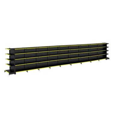 Imagem de Gondola Centro 170 Amapa Flex Kit 9 Metros 2 Ponta Preto