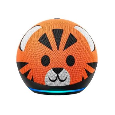 Imagem de Caixa De Som Amazon Echo Dot 4º Geração Kids Edition Tiger