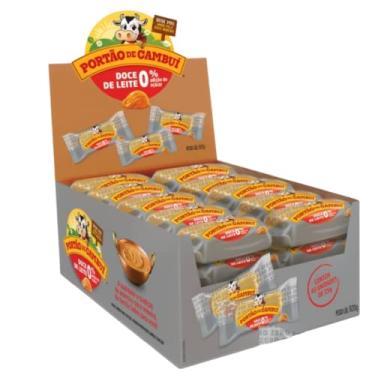 Imagem de Doce De Leite Em Cubos Zero Adição De Açúcares Portão De Cambuí 920g Display 40x23g