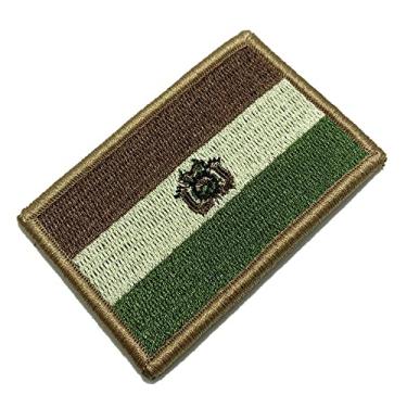 Imagem de BP0029V03 Bandeira Bolívia Patch Bordado Fecho Contato