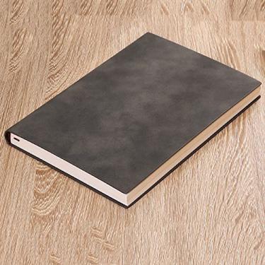 Imagem de A5 Capa de Couro Macio Bloco de Notas Planner Bonito Agenda Semana Planner Viajantes Notebook Simples Estudante Suprimentos Escolares, Verde Claro, 4 PCS