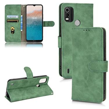 Imagem de YUNCHAO Caixa de telefone Para Nokia C21 Plus Skin Feel Flip Flip Leather Phone capa para celular