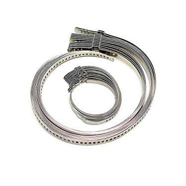 Imagem de Kit de braçadeira universal de aço inoxidável ajustável com junta AXLE CV para inicialização, 24 peças (12 peças pequenas + 12 peças grandes)