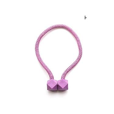 Imagem de Cortina de cortina de forma criativa forte cortina magnética fivela magnética acessórios de cortina de bandagem, roxo, 2 peças