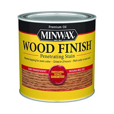 Imagem de Minwax 222204444 Acabamento em madeira, Sedona Red, 1/2 litro