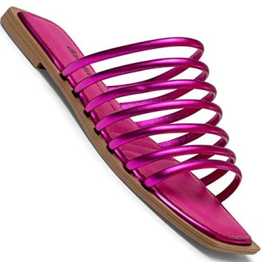 Imagem de Rasteirinha Dakota Feminina Tamanco Pink Y0522