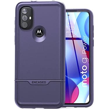 Imagem de Encased Capa Rebel Series para Moto G Power 2022 | Capa protetora de corpo inteiro à prova de choque, roxo índigo (Motorola G-Power 2022)