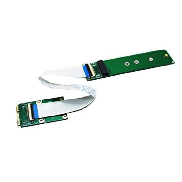 Imagem de Adaptador Sintech M.2 (NGFF) nVME SSD para Mini PCIe com cabo de 20 cm