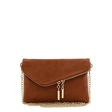 Imagem de FashionPuzzle Bolsa de noite com envelope, Bronzeado escuro, One Size