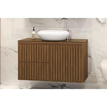 Imagem de Astral Design, Gabinete Ripado 80 c/cuba de louça branca