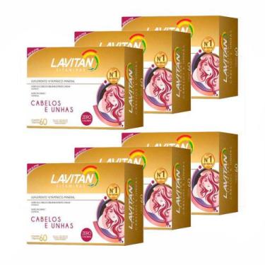 Imagem de Kit 6X Lavitan Hair C/60 Cápsulas Vitamina Para Cabelos E Unhas - Cime