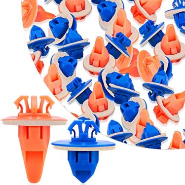 Imagem de 30 clipes para para-lama para Toyota 4Runner Tacoma RAV4 FJ Cruiser – Painel de acabamento de porta exterior Painel de plástico traseiro Painéis de balanço prendedores kit de reposição # 75495-35010 75397-35010