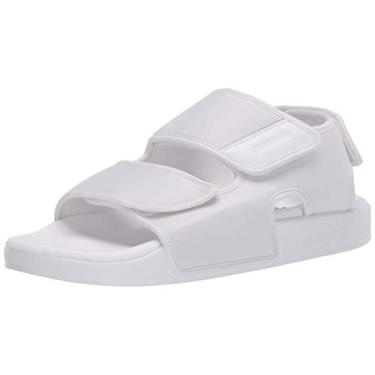 Imagem de adidas Originals Chinelo masculino Adilette, branco/preto, 5