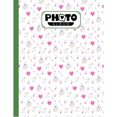 Imagem de Photo Album: hearts Album, Large Photo Albums with Writing Space Memo, Extra Large Capacity Picture Album, Family, Baby, Wedding, Travel Photo Book, 120 Pages, Size 8.5" x 11" by Gunnar Witte