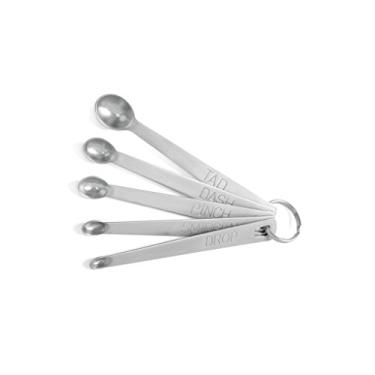 Imagem de Norpro Mini Stainless Steel Measuring Spoons, Set of 5 (tad, dash, pinch, smidgen and drop)