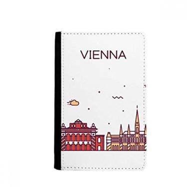 Imagem de Carteira Vienna Áustria com estampa de marco plano para passaporte Notecase Burse carteira porta-cartões