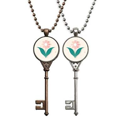 Imagem de OFFbb-USA Vectorgrafia de flor rosa Art Deco, presente, chaveiro, colar com pingente, joias, decoração de casal