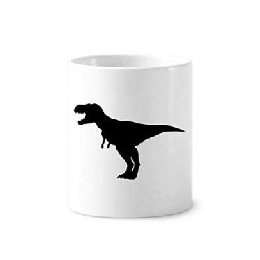 Imagem de Porta-canetas Dinosaur Bones Bone Roar escova de dentes caneca branca copo de cerâmica 355 ml