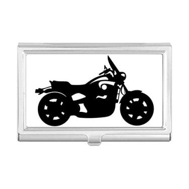 Imagem de Carteira de bolso com estampa de contorno de motocicleta mecânica