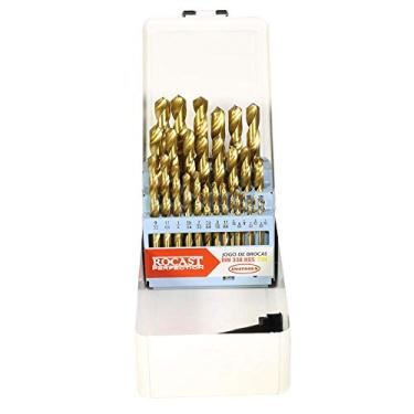 Imagem de Jogo Brocas Helicoidais Haste Cilíndrica 29 Peças Titânio