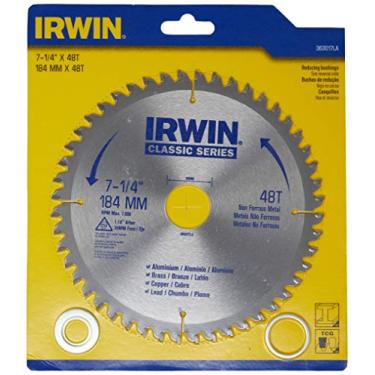 Imagem de IRWIN 363017LA Lâmina de Serra Circular Multicorte 184 mm 48 Dentes Prata/Azul e Amarelo363017LA