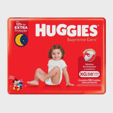 Imagem de Fralda Huggies Supreme Care Tamanho xg 58 Fraldas Descartáveis