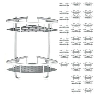 Imagem de Suporte De Shampoo Aluminio 20 Unidades Sabonete Rack