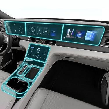 Imagem de LAVIYE Interior do carro GPS navegador console central transparente PPF-TPU película protetora Filme anti-risco, para LÍDER IDEAL UM 2022-2023