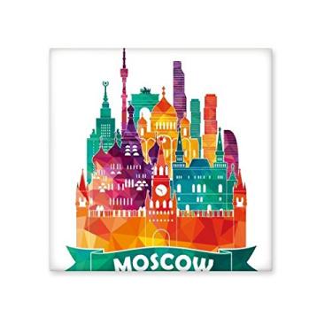 Imagem de Moscow Catedral Pintura Padrão Ilustração Bisque Azulejos Cerâmicos para Decoração de Banheiro Cozinha Azulejos de Parede
