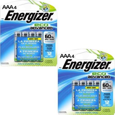 Imagem de Pilha Reciclada Eco Advanced Aaa4 Energizer C/ 8 Unidades