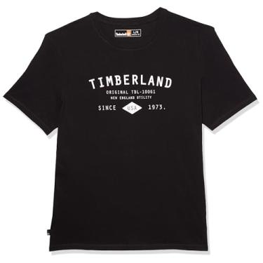 Imagem de Timberland Camisetas e camisetas masculinas TFO SS Workwear Label, Preto/branco, GG
