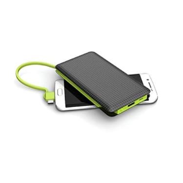 Imagem de Carregador Portátil PowerBank Universal 5.000mAh Micro USB Entrada IOS USB-C com Indicador de bateria