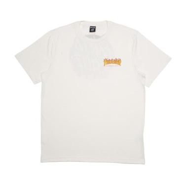 Imagem de Camiseta Santa Cruz Thrasher Flame Dot Ss Oversize Off White