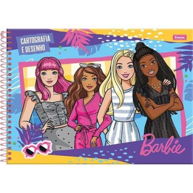 Imagem de Caderno Desenho Univ Capa Dura Barbie 80Fls. - Foroni
