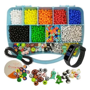 Imagem de Kit Maleta De Miçanga Artesanato Menino 2000 Peças