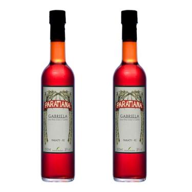 Imagem de Kit 2 Cachaças Gabriela Paratiana 500 ml Artesanal Premium Premiada Paraty Destilada Presente Jorge Amado Natal Drink Pinga Cravo e Canela