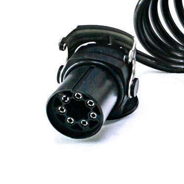 Imagem de Chicote Elétrico Cavalo Carreta com Freio Abs Ebs Rastreador 6,5mts Completo 7 Fios 2 Tomadas - Engatcar - 405973