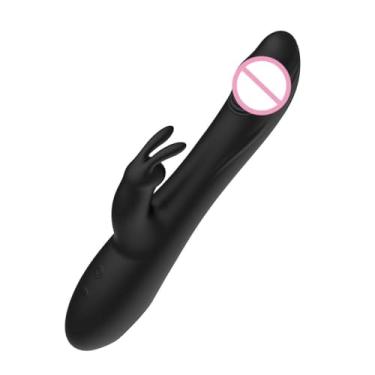 Imagem de Vibrador Feminino Estimulador Erótico Telescópicos Ponto G e Clitoris Estimulador para Mulheres Masturbador Sexual Brinquedos Sexuais (Preto)