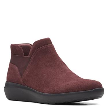 Imagem de Clarks Bota feminina Kayleigh, Camurça vinho, 7.5