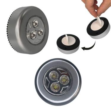 Imagem de Luminária Led Toque 3 Leds Armário - 07x2,5cm - Branco