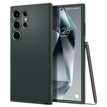 Imagem de Capa Spigen para Samsung Galaxy S24 Ultra: Liquid Air [Tecnologia de almofada de ar] para Samsung Galaxy S24 Ultra - Verde Abismo