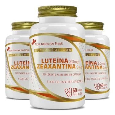 Imagem de Kit 3 Luteina + Zeaxantina 60 Cápsulas Cada - Flora Nativa
