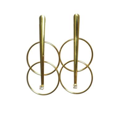 Imagem de Brinco Argola Dupla - Banhado em Ouro 18k