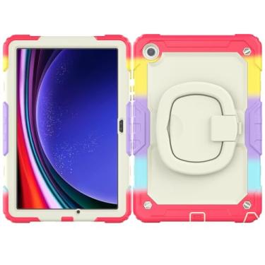 Imagem de Capa para tablet Capa de TPU à prova de choque resistente para Samsung Galaxy Tab A9 Plus 2023 SM-X210/SM-216/SM-X218 Capa infantil de 11 polegadas, alça giratória de 360 ​​graus, suporte com protetor