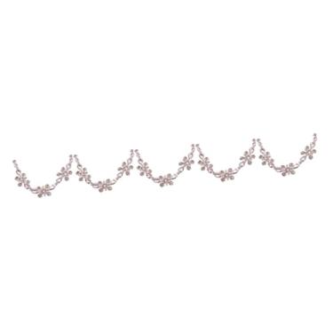 Imagem de STOBOK 5 Unidades Corrente de flor de strass oval roupas DIY apliques de strass patch de faixa de noiva Decoração de roupas - Decoração patch de strass de casamento DIY aplique de roupa